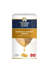 Manuka Health Cukierki z Miodem Manuka MGO™ 400+ i witamin C o smaku imbirowo-cytrynowym 65 g