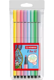 Stabilo Flamaster Pen 68 pastel etui 8 kolor�w