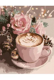 Ideyka Malowanie po numerach - Noworoczna cappuccino 40x50cm