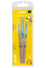 Interdruk P�dzle drewniane jumbo BB Kids 3 szt.