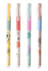 Happy Color D�ugopis wymazywalny AURA, 0.5 mm, niebieski, gumowy uchwyt