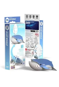 Puzzle Wieloryb P�etwal B��kitny Eugy. Eko Uk�adanka 3D Qelements