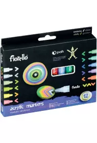 Fiorello Markery akrylowe 12 szt.