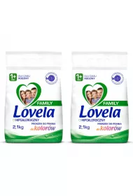 Lovela Family hipoalergiczny proszek do prania kolorw Zestaw 2 x 2.1 kg