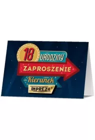 Pan Dragon Zaproszenie Urodziny 18 10 szt.