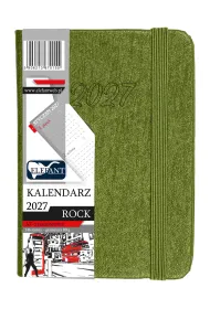 Kalendarz 2027 Rock A7 tygodniowy oliwkowy