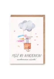 Cardie Kartka urodzinowa Myszka, eko koperta