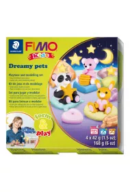 Staedtler Zestaw FIMO Kids Form&Play, Senne zwierzaki, 4x42 g