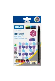 Milan Flamastry dwustronne Bicolor 20 kolor�w