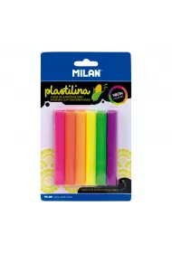 Milan Plastelina Neon 6x11g