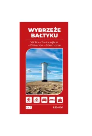 Mapa turystyczna Wybrze�e Ba�tyku 1 Wolin �winouj�cie Dziwn�w Niechorze 1:50 000