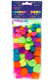 Dalprint Pompony akrylowe neon 78 szt.