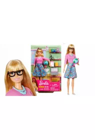 Barbie lalka Nauczycielka z laptopem Mattel