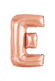 Amscan Balon foliowy litera E r�owe z�oto 56,5x86cm