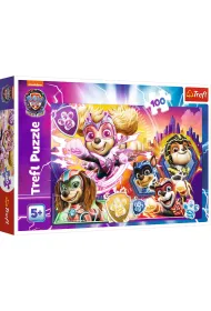 Puzzle 100 el. Poznaj Mighty Pups Trefl