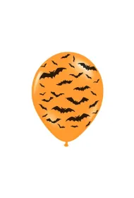 PartyDeco Balony Nietoperze Pastel M. Orange 30cm