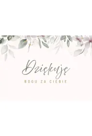 Karnet - Dzi�kuj� Bogu za Ciebie - plamki