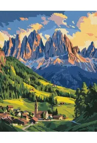Ideyka Malowanie po numerach - �wit w Dolomitach 40x50cm
