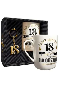 Pan Dragon Zestaw Kubek 18-te urodziny + brelok