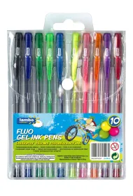 Amex D�ugopisy �elowe Lambo School fluorescencyjne 10 kolor�w
