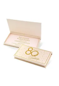 Kukartka Pude�ko ozdobne na banknoty Urodziny 80 Elite