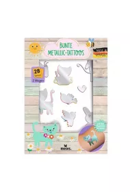 Metaliczne Kolorowe Tatua�e 28 szt Moses