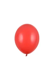 PartyDeco Balony Strong 30cm, Pastel czerwony Poppy Red: 1op./100szt.
