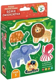 Puzzle progresywne Dzikie zwierz�tka Bright Junior Media