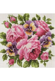 iPicasso Diamentowa mozaika - R�e i bratki 20x20cm