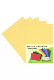 Penword Tektura A4 falista cytrynowa 5 szt.
