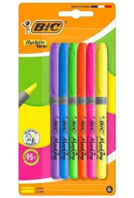 Zakre�lacz 6 kolor�w neon BIC 137881