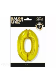 Godan Balon cyfra 0 z�oty 85cm