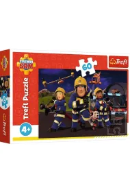 Puzzle 60 el. Bohater w mundurze- Stra�ak Sam Trefl