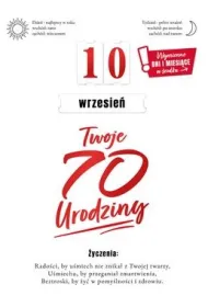 Armin Style KARNET URODZINY 70 B6 Z KOP AS GM-1011 FOL