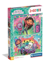 Puzzle 2x60 el. SuperColor. Gabby's Dollhouse Clementoni