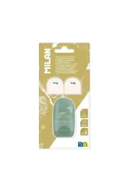 Milan Temper�wko - gumka + 2 gumki zapasowe zielona