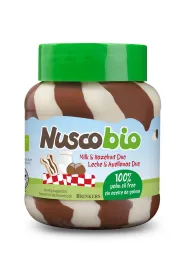 Nuscobio Krem duo orzechowo-kakaowo-mleczny 400 g Bio