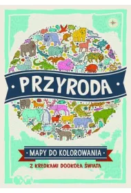 Przyroda mapy do kolorowania z kredkami dooko�a �wiata