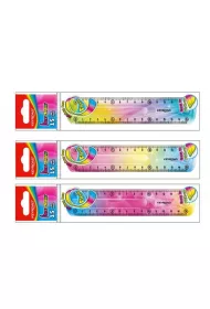 Keyroad Linijka elastyczna t�czowa 15 cm