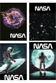 St. Majewski Zeszyt A5 Nasa linia dwukolorowa 32 kartki