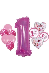 GoParty Zestaw balon�w Girl 1 12el