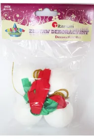 Zestaw 4 kule+wst��ki, kule 5cm.16083 Titanum