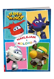 Super Wings. Naklejam i koloruj�