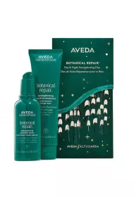Aveda Zestaw Botanical Repair Strenghening Overnight Serum do twarzy + Strenghening Leave In Treatment kuracja bez spukiwania 2 x 100 ml