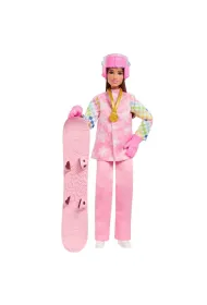 Barbie Careers Snowboarder Doll in Pink Jacket Mattel