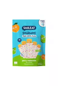 Smileat Lody owocowe do mroenia o smaku gruszki i brzoskwini Smilado po 6 miesicu (31.05.2025) 5 x 50 g Bio