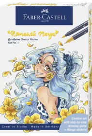Faber-Castell Pisak goldfaber sketch dwustronny zestawmanga no.1 romantic 8 pisak�w + akcesoria