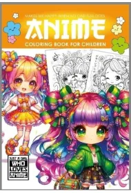 Kolorowanka A4 Anime Dla Dzieci ��ta