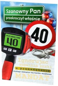 Yeku Karnet Urodziny 40