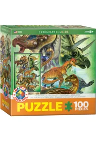 Puzzle 100 el. Smartkids - Herbivorous Dinosaurs Eurographics